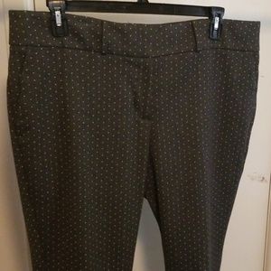 Loft pindot skinny slacks